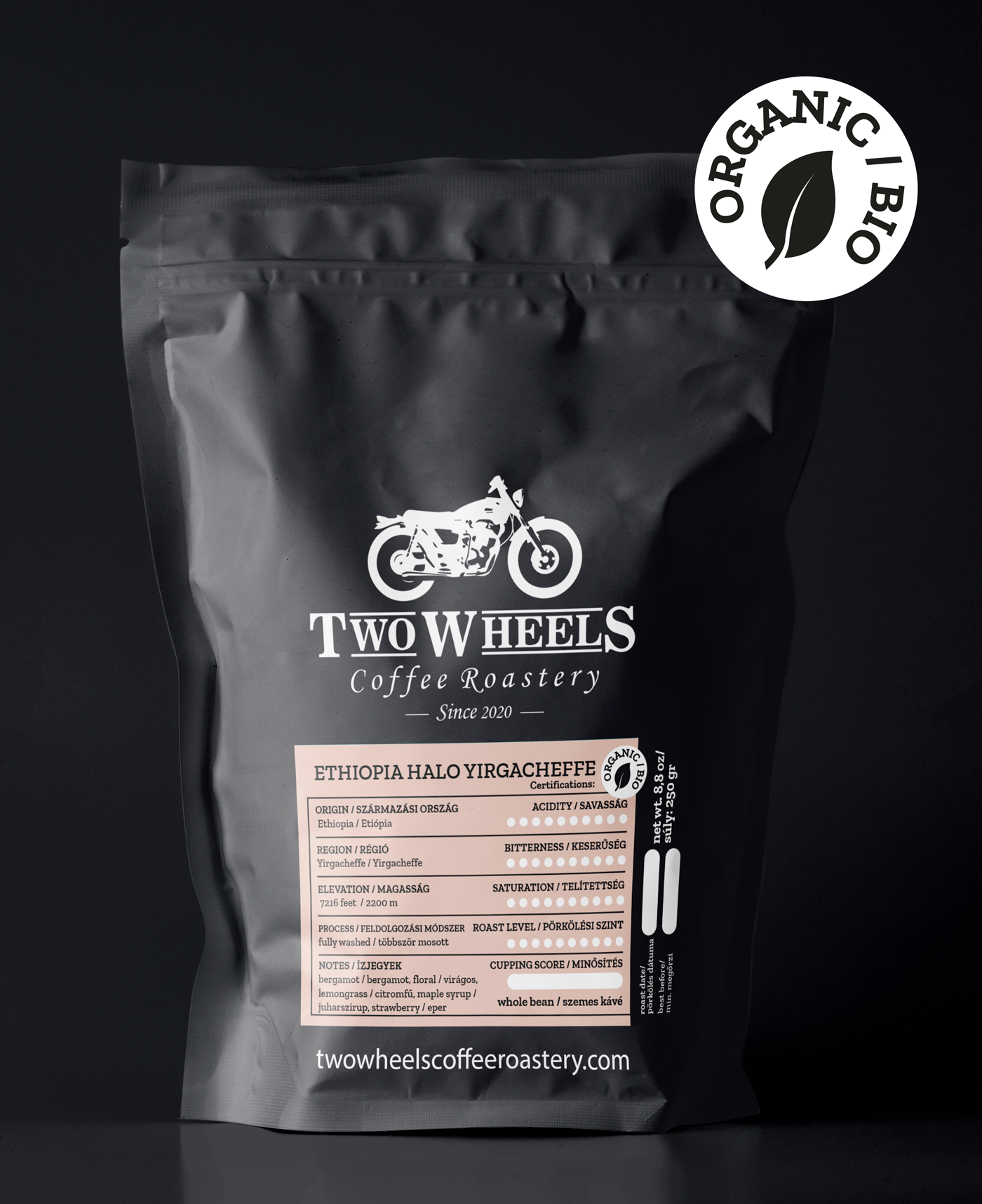 Ethiopia Halo Yirgacheffe ORGANIC/BIO Specialty Kávé